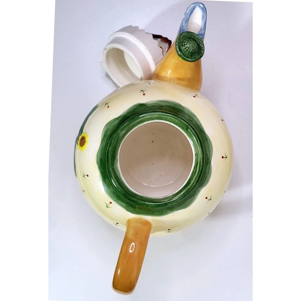 Vandor 1997 Pelzman Design Welcome Home Birdhouse Ceramic Teapot Vintage